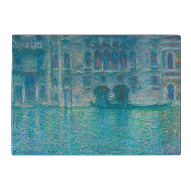 Palazzo da Mula, Venice by Claude Monet Chopping Board, 0.4cm H x 20cm W x 28.5cm L