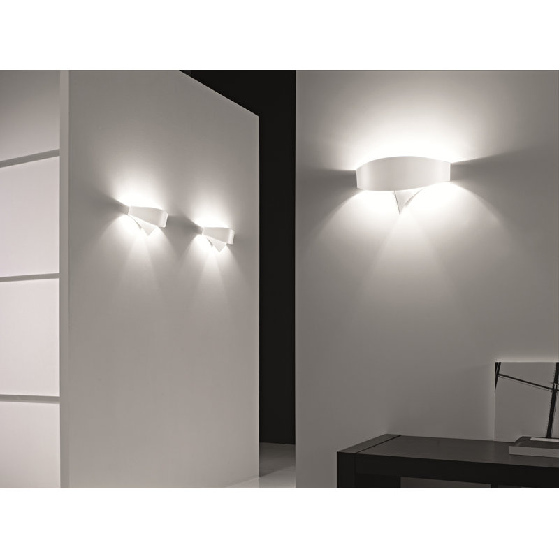 Scudo Flush Mounted Sconce, White