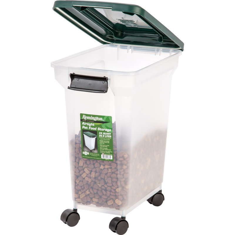 Large Clear Plastic Airtight Pet Food Container with Lid