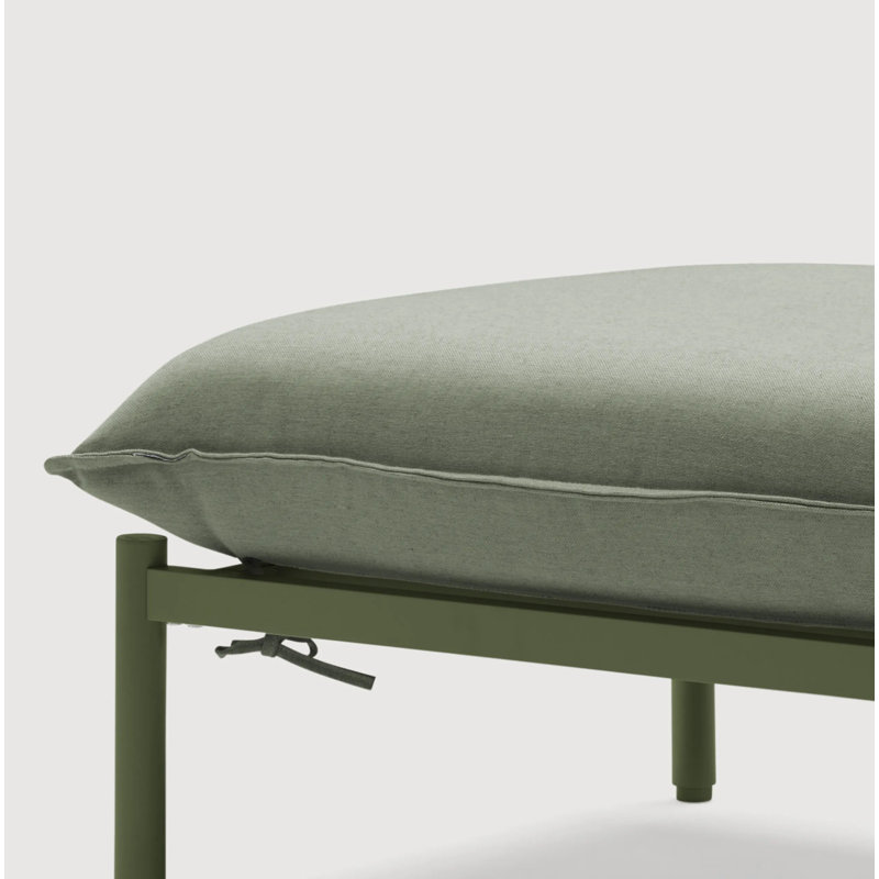 Outdoor Ottoman, Olive