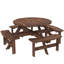 Solid Wood Patio Dining Set Table,