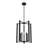 Brenton 5 - Light Lantern Square / Rectangle Pendant in Matte Black-896600018-826219228-826219225