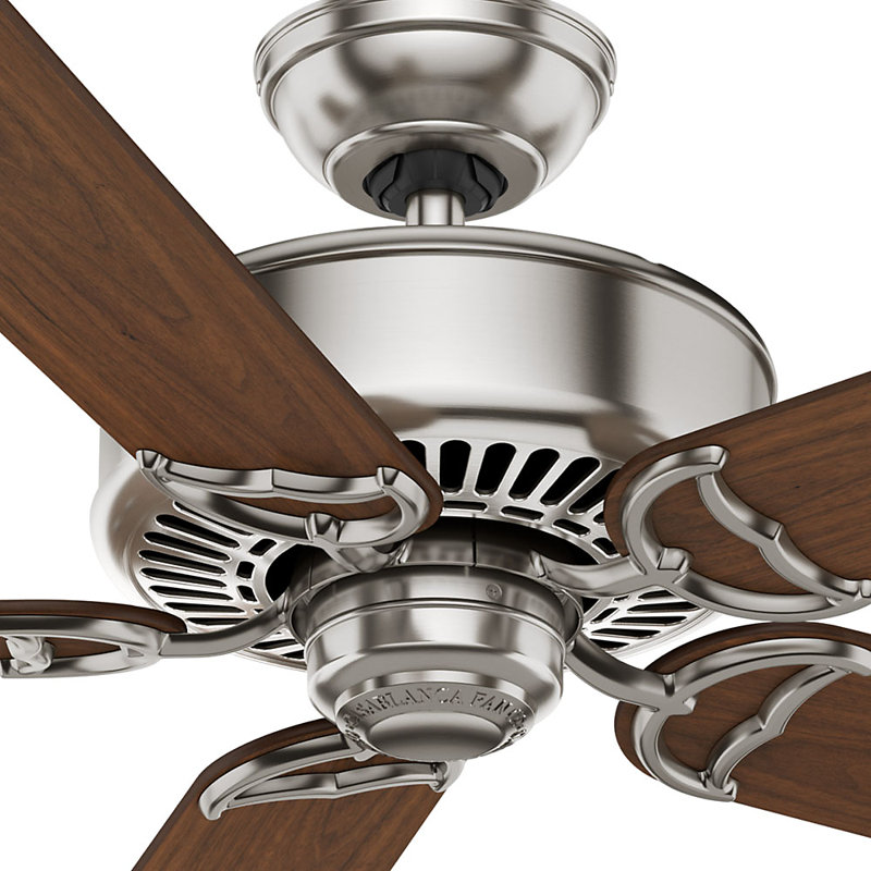 54" Panama Ceiling Fan And Handheld Remote, Brushed Nickel