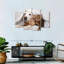 Cozy Dog and Cat Wall Art, reproduction d'art sur toile-1275690226