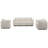 Aurora 3-Pieces Livingroom Chenille Storage Sofa Set, Apartment Modular Sectional Couch Set  With Removable Cushion Cover, Single Armchair & 2-Seat Sofa & 3-Seat Sofa Set-750214122
