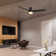 52" Annias 3 - Blade LED Smart Flush Mount Ceiling Fan with Remote Control and Light Kit Included.