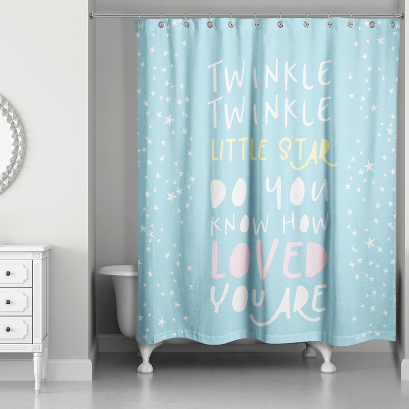 Abston Twinkle Twinkle Little Star Shower Curtain