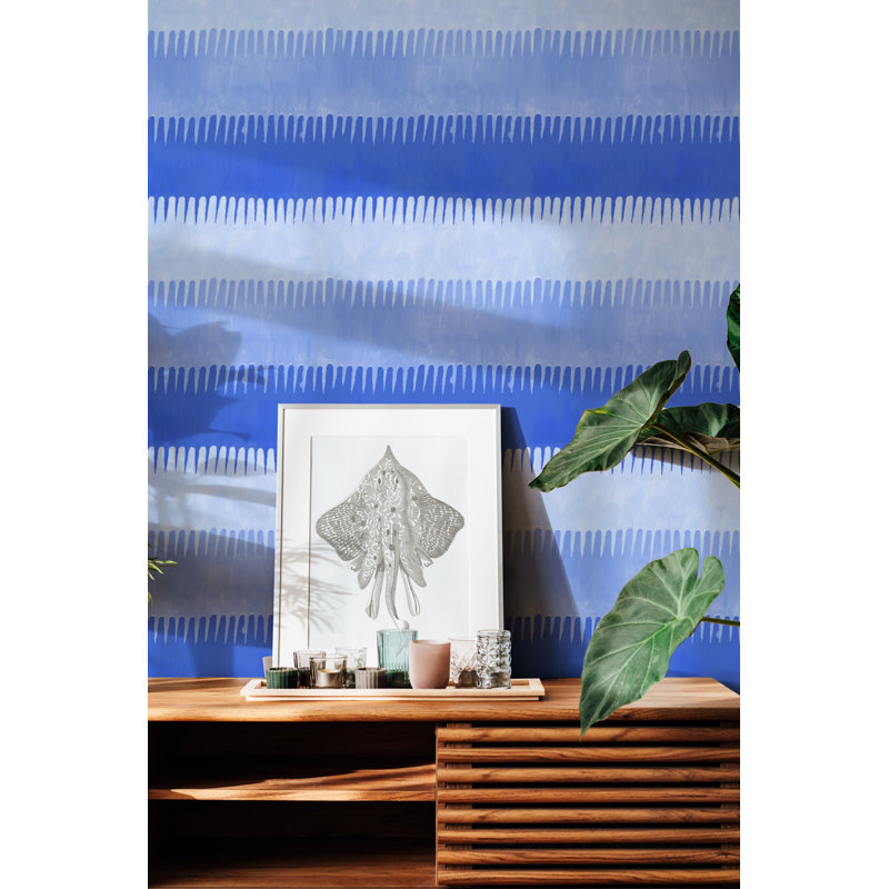 Cabana Stripe - Blues Wallpaper