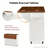 K&K 52" Fluted Kitchen Island with Drop Leaf, Power Outlet,  Kitchen Storage Cart with Adjustable Shelves, 2 Doors and 2 Drawers, Rolling Island Table with Faux Marble Top for Kitchen-313232719