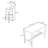 Bar Table Set with 4 Bar Stools