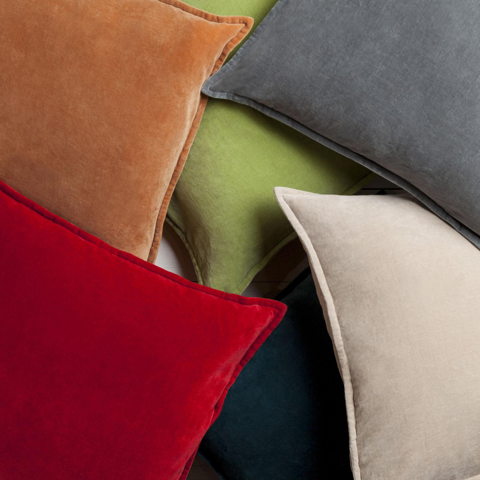 Norwin Cotton Throw Pillow, Down, 13"H x 19"W, Green