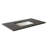 37" Gray Quartz top with rectangle sink-Right