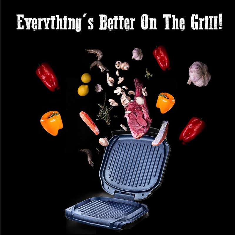 Granitestone Blue Non Stick Electric Grill