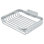 8738D403A7AD4D04B81FDA0454C0762D Panier en métal, porte-savon rectangulaire en chrome poli de 6 po