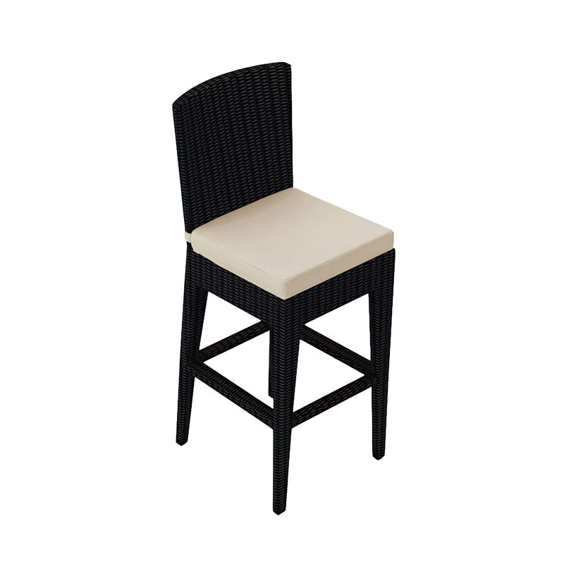 Urbana Outdoor Bar Stool, Canvas Natural Sunbrella® Canvas, 28.75" H