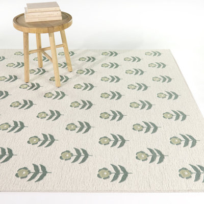 Tapis intérieur / extérieur vert Caraway