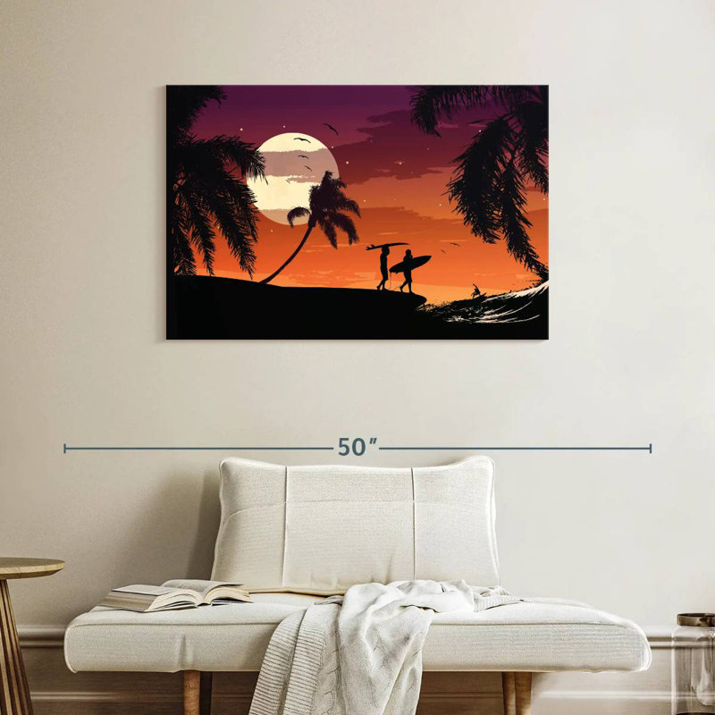 Surfeurs de nuit tropicaux Gillard, H 26 po x l 39 po