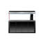 Grand aquarium rectangulaire noir minimaliste-106973604