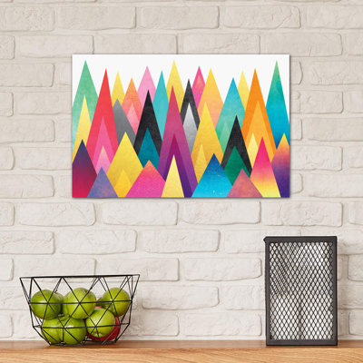 Dreamy Peaks by Elisabeth Fredriksson - Wrapped Canvas Print