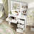 37" Vanity Table with Lighted Mirror-1289091536