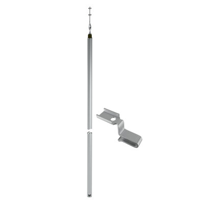 DC2D8019CEF94DC782D15FF90249109C Équilibre de tube non inclinable de 25 po de longueur de tube à roulement bleu avec support de moulin à 70 540A