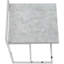 Contemporary End Table With Grey Laminate Finish And Robust Metal Structure For Living Room Bedroom Side Surface Legs