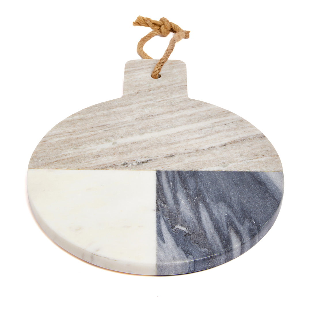 Lexi Home Timeless Kitchen Collection Natural 3 Tone Marble Cutting Board Lexi Home