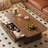 Retro rectangular solid wood coffee table-1870401075