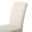 Chaises de salle à manger contemporaines beiges (2) - rembourrées, structure 2, revêtues de bois massif