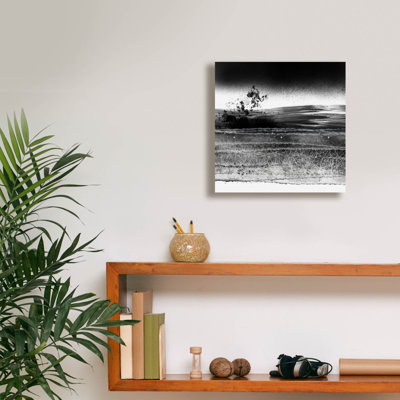  «Dusty Landscape» par Cesare Bellassai, art mural sur toile, 12 po x 12 po