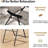 Caelean 2 - Person Metal Patio Dining Set with Round Table