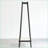 Coat Racks, Solid Oak Wood &amp; Black Rattan Standing Garment Rack with Shelves | Black | Solid Wood