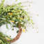 Couronne de fleurs artificielle 24 "à demi-anneau avec baies et feuilles de fleurs sauvages pour porte d'entrée-742655281