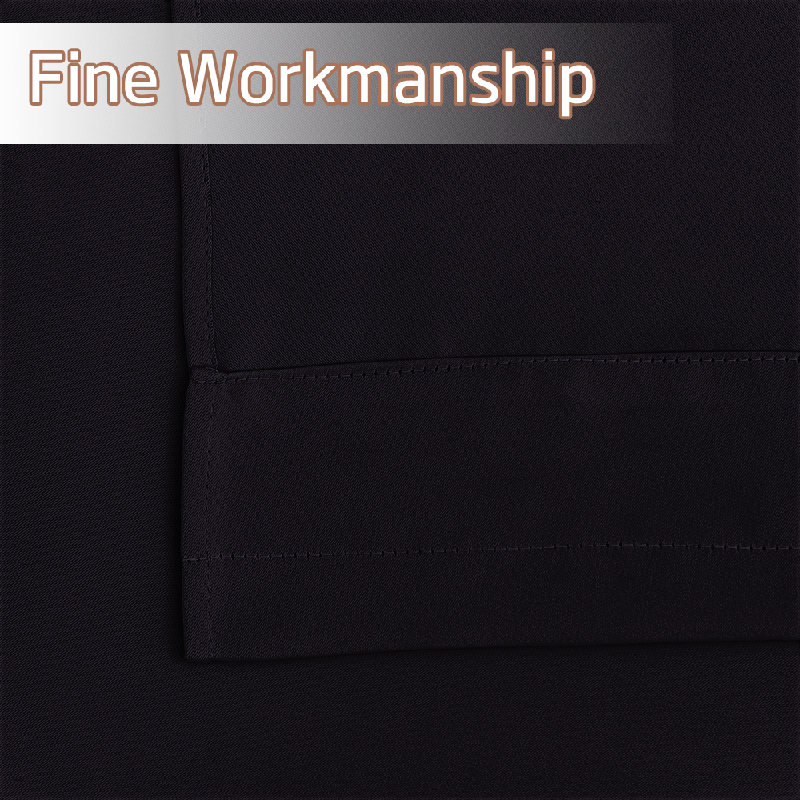Polyester Blackout Rod Pocket Valance, Black, 52" W x 18" L