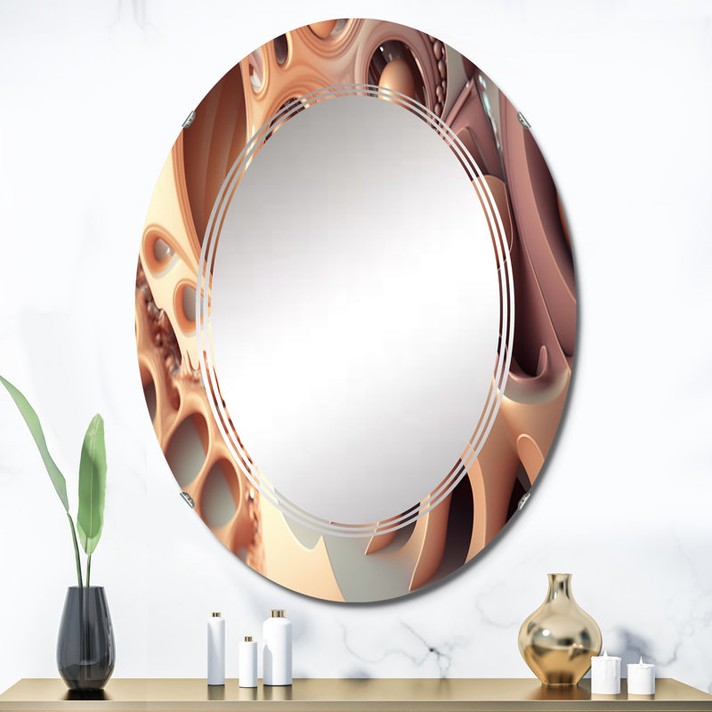 Leraine - Miroir mural moderne ovale, 36 po x 24 po