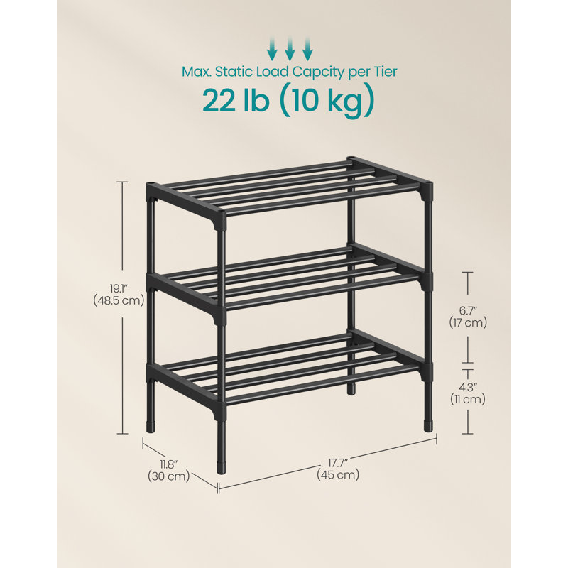 Bordovice 12 Pair Shoe Rack