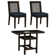 1 - Person Glass Top Pedestal Dining Set