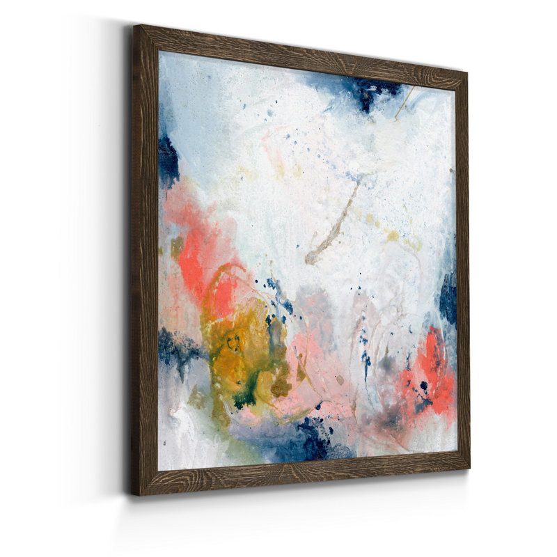 Pastel Fantasy III-reproduction d’art sur toile encadrée, H 20 po x l 20 po x P 1,5 po, Encadré de bois de noyer
