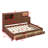 Jacksten Wooden Daybed With 3 Drawers, Upper Soft Board, Shelf, Sockets And USB Ports-343690581-385546286