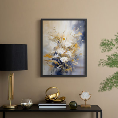 Série FLORAL CCLxxx - reproduction encadrée de qualité supérieure - prête à être accrochée - aucun clou requis