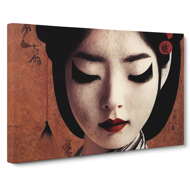 Fanciful Geisha - Wrapped Canvas, 35cm H x 50cm W x 3cm D