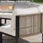Ensemble de conversation pour patio pour 4 personnes en aluminium avec table-1577030508