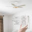 Ventilateur de plafond standard intelligent à 5 pales Gatha avec télécommande et ensemble d'éclairage inclus-581072864-581072871-581072866