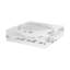Chrome Balloon Rabbit White Acrylic Decorative Tray-1410835216