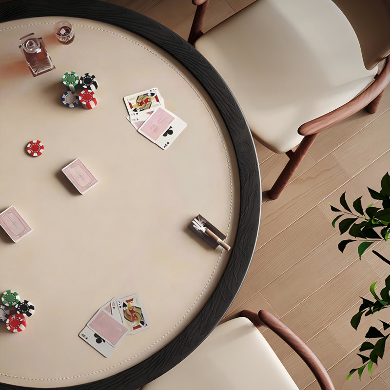 Table de poker 46,46 po, 30.71" H x 46.46" L x 46.46" D