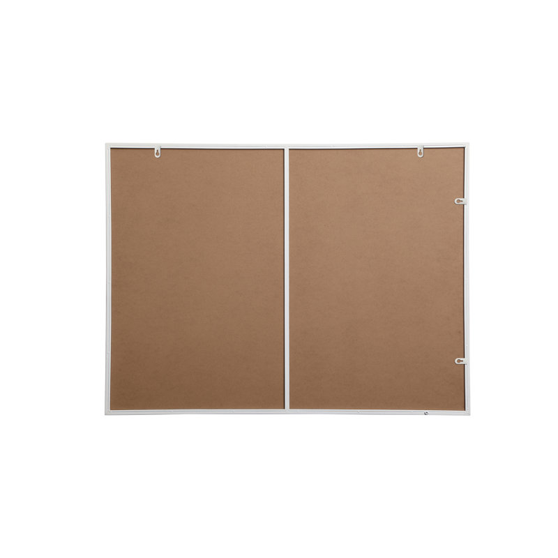 Miroir mural Sabine, 48 po x 36 po, Blanc