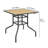 Aadu 58cm Square Outdoor Dining Table with 4.2cm Umbrella Hole
