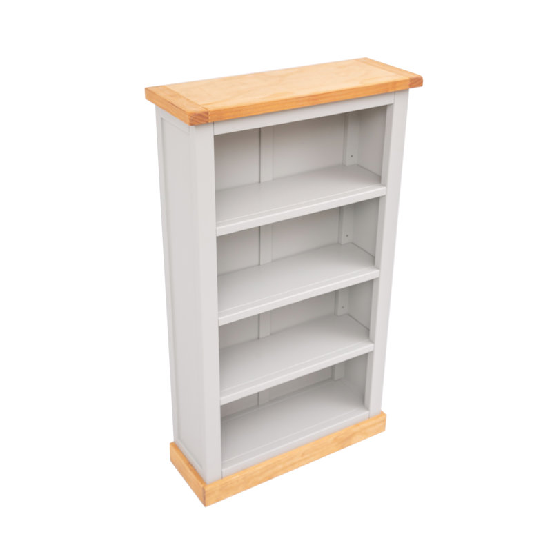 Middlebrook 120cm H Standard Bookcase, Light Grey, 120cm H x 70cm W x 25cm D