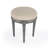 Anicka 18.5 in. Seat Height Round Upholstered and Solid Wood Traditional Vanity Stool-23608847-116467474