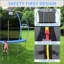 Mini trampoline de remise en forme pliable 12 pieds avec rampe pour adultes, capacité de 400 lb, cadre en fer rond, compact et portable pour les entraînements à domicile